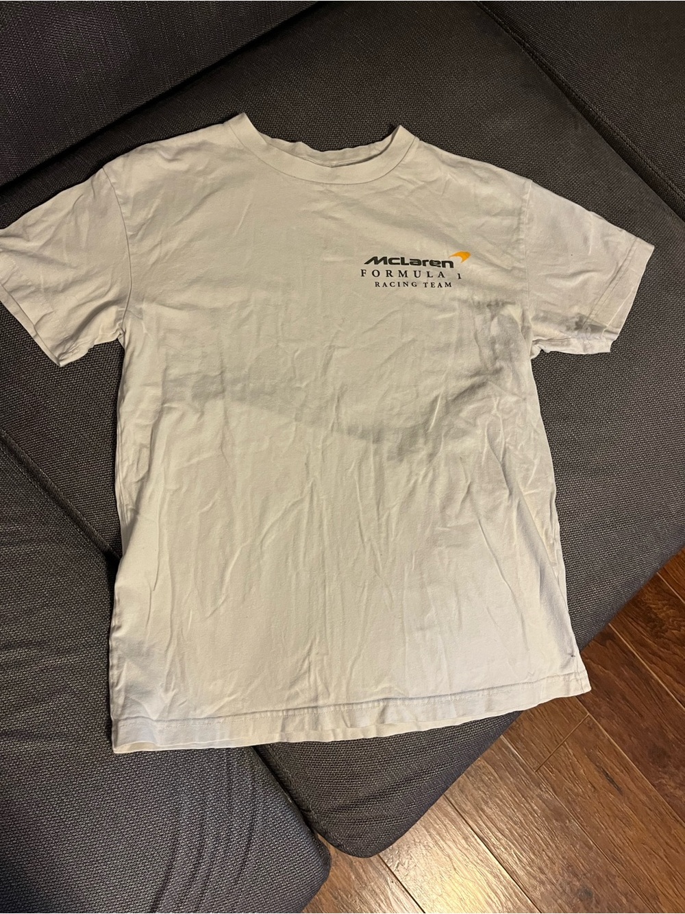 Abercrombie & Fitch White McLaren Formula Racing Team T-Shirt